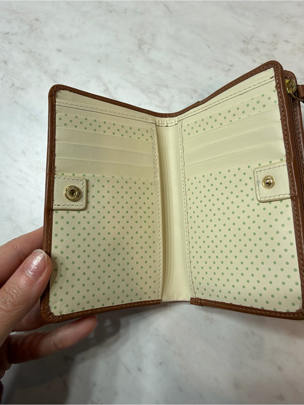 Radley London Brown Leather Scottie Dog Zip Around Bifold Wallet - Picture 3 of 4